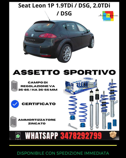 🔥Assetto sportivo adatto per Seat Leon 1P 1.9TDi / DSG, 2.0TDi / DSG🔥