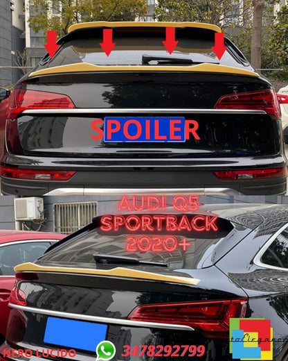 ✨SPOILER NERO LUCIDO ADATTO PER AUDI Q5 Sportback 2020+✨