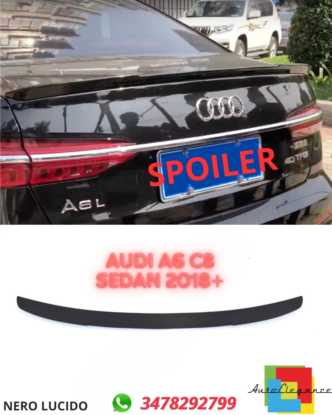 ✨SPOILER ADATTO PER ✨ ✨ AUDI A6 C8 Sedan 2018+✨