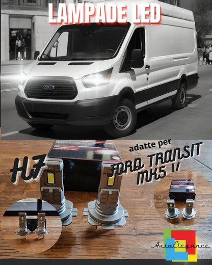 H7 LED KIT FOR FORD TRANSIT MK5 V 6000K 6000 LUMEN CANBUS LOW BEAM 
