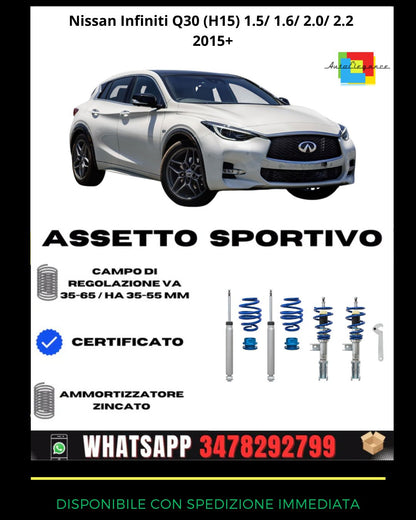 🔥Assetto sportivo PER Nissan Infiniti Q30 (H15) 1.5/ 1.6/ 2.0/ 2.2 2015+🔥