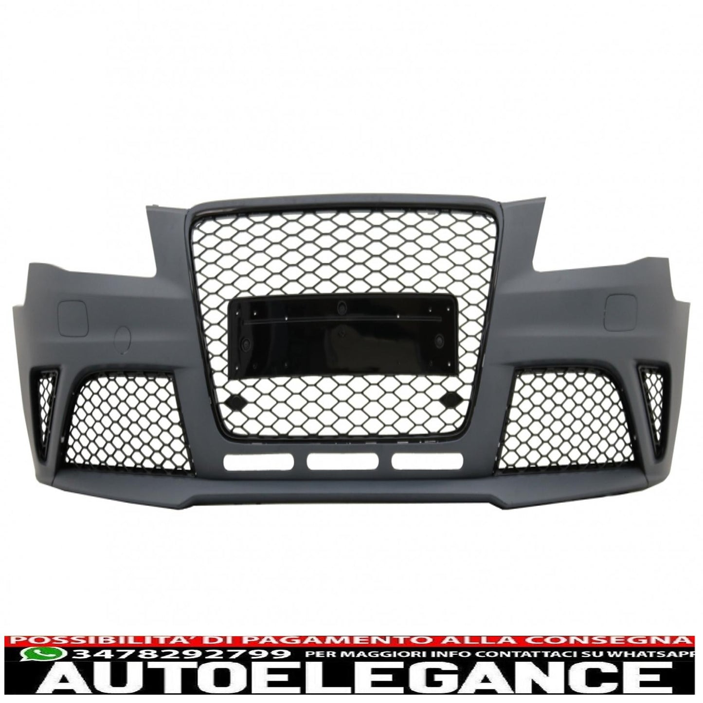 paraurti anteriore adatto per audi a4 b8 pre-facelift (2008-2011) design rs4