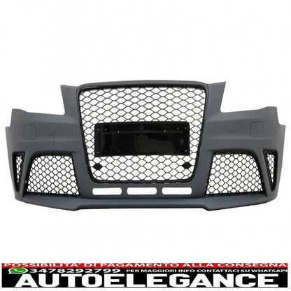 paraurti anteriore adatto per audi a4 b8 pre-facelift (2008-2011) design rs4