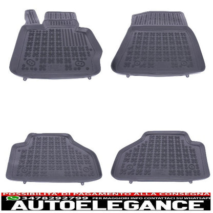 Black rubber mat suitable for bmw x3 f25 (2011-2017), x4 f26 (2014-2018)