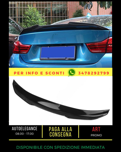 ✨SPOILER NERO LUCIDO ADATTO PER BMW 4 F36 2014-2021 Gran Coupe✨