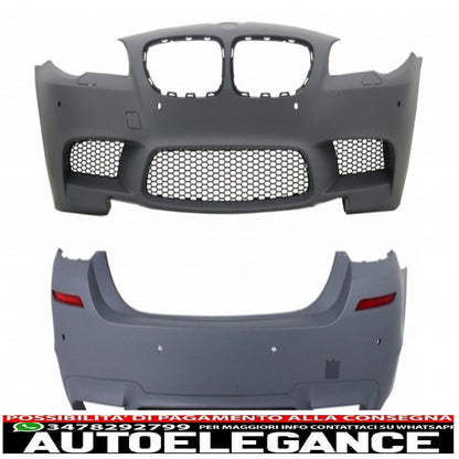 kit carrozzeria adatto per bmw serie 5 f10 (2011-2017) lci e nonlci m5 design con diffusore d'aria pdc sra