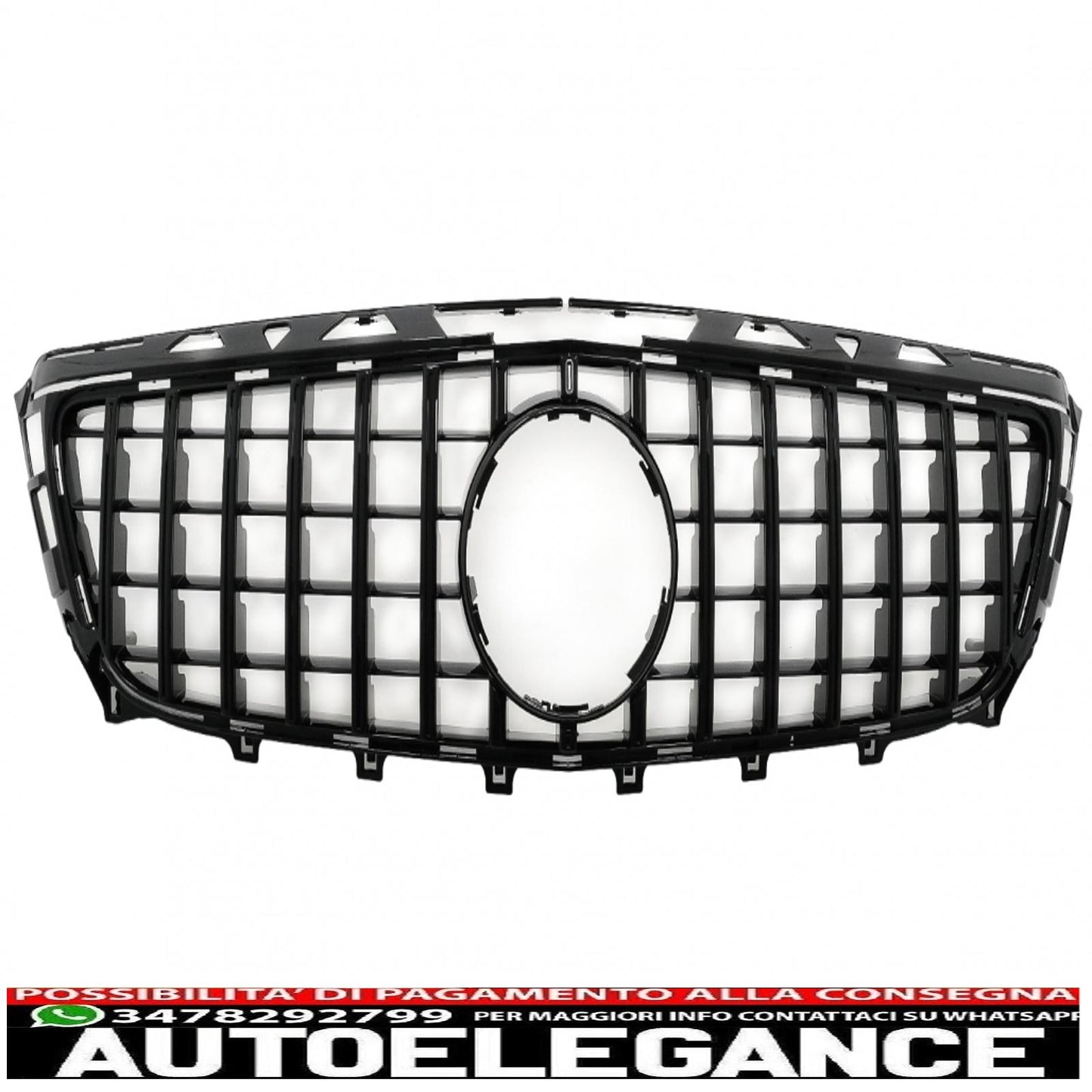 front grille suitable for mercedes cls w218 c118 (2011-2014) x218 shooting Brake (2012-2014) gt-r panamericana piano black design