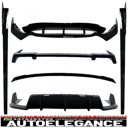 aerodynamic body kit suitable for bmw x5 g05 (2018-2022) m-tech black knight design piano black 