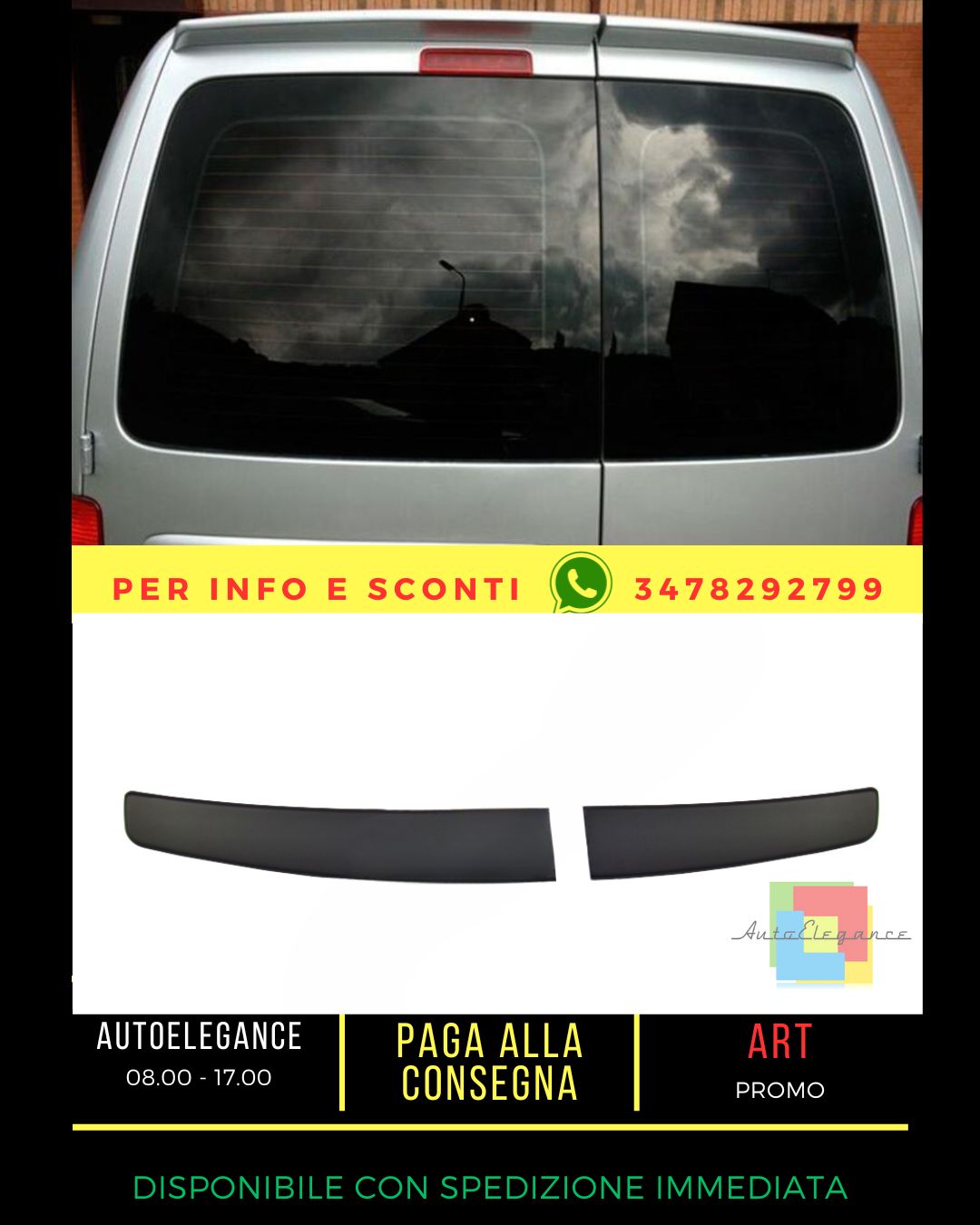 🔥SPOILER ADATTO PER VW Caddy III 2003-2015 🔥