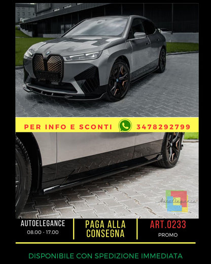 🔥Sotto minigonne PER BMW iX M-Pack i20 2021+ 2 Pcs Gloss Black🔥