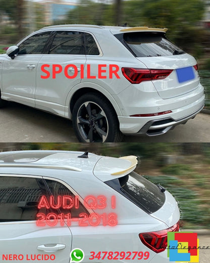 ✨SPOILER NERO LUCIDO ADATTO PER Audi Q3 I 2011-2018✨