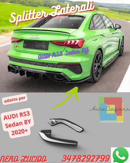 Rear Side Splitters 💫💫AUDI RS3 Sedan 8Y 2020+💫💫 