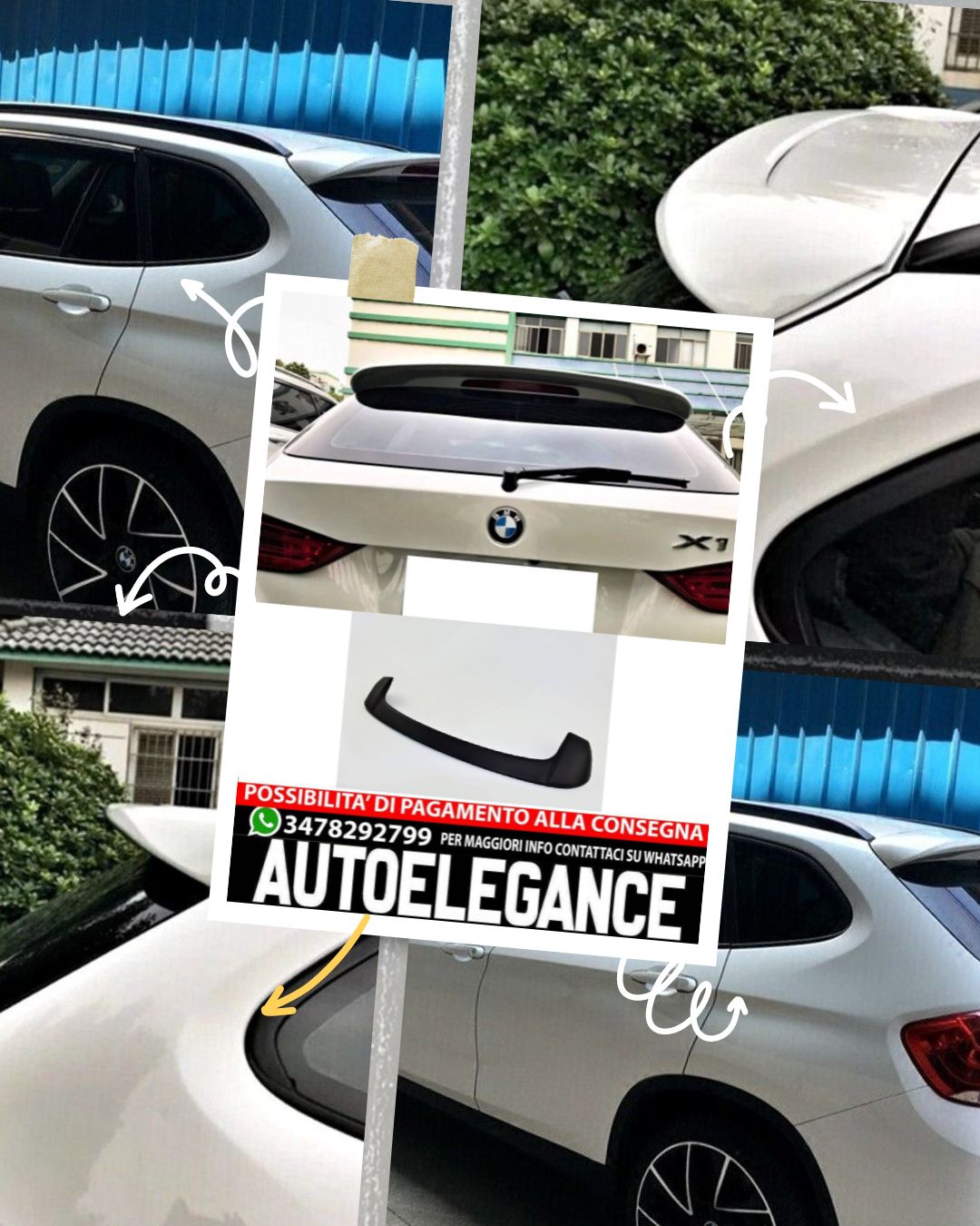 SPOILER adatto per BMW X1 E84 2009-2015