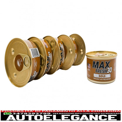 Paradise Air Fresh deodorante per ambienti biologico senza tappo può contenere max 30 6 lattine d'oro