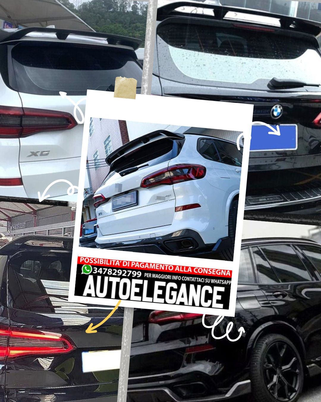 SPOILER adatto per BMW X5 G05 2018+