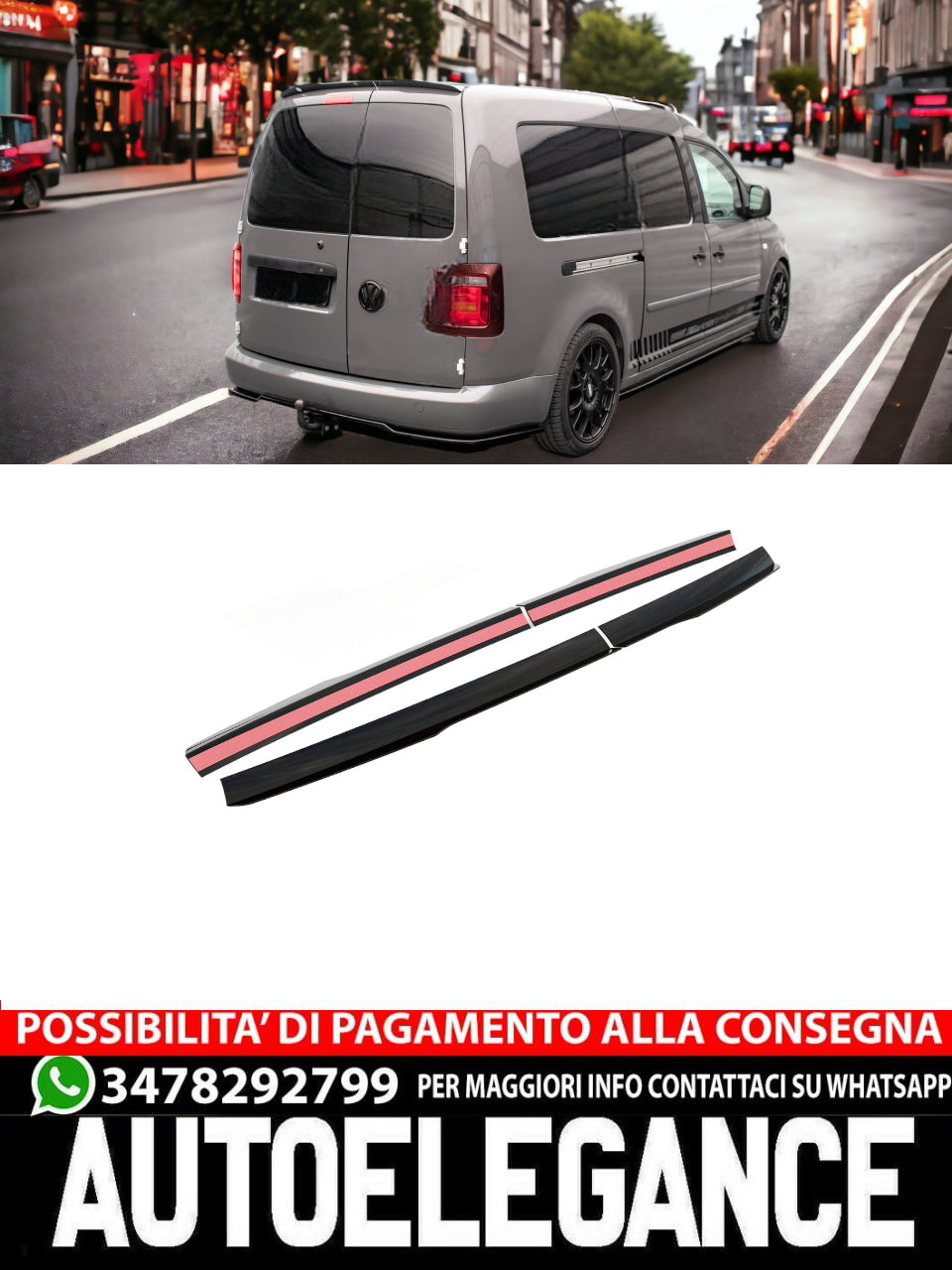 TAPPO SPOILER VOLKSWAGEN CADDY MK3 FACELIFT