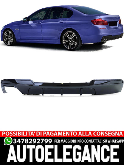 Diffusore posteriore Performance Nero Lucido adatto per BMW Serie 5 F10 F11 520 525 528 530