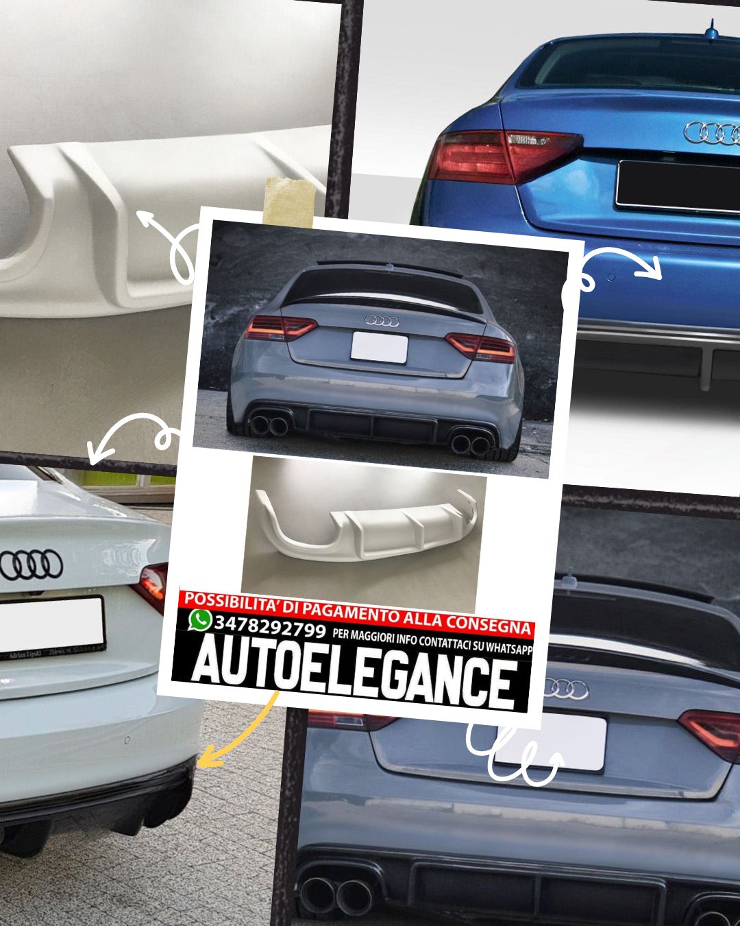 SPOILER AUDI A5 COUPE 2007-2011 (non per s-line)