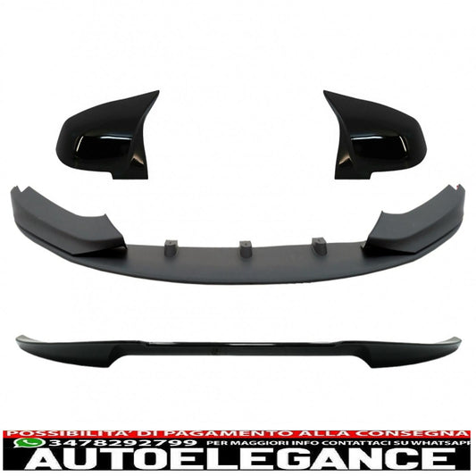 labbro anteriore con spoiler per bagagliaio e coperture degli specchietti adatto per BMW Serie 4 F36 Grand Coupé (2014-03.2019) design M-Performance