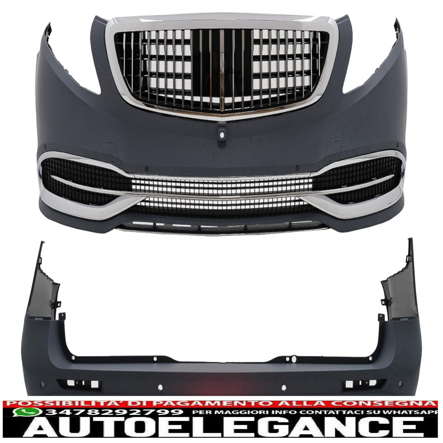 complete body kit suitable for mercedes v-class w447 (2014-03.2019) design 2020 