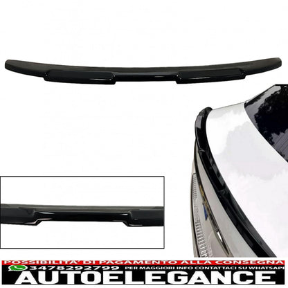 Trunk Spoiler Lip Suitable For Mercedes E Class W213 (2016-2019) Piano Black