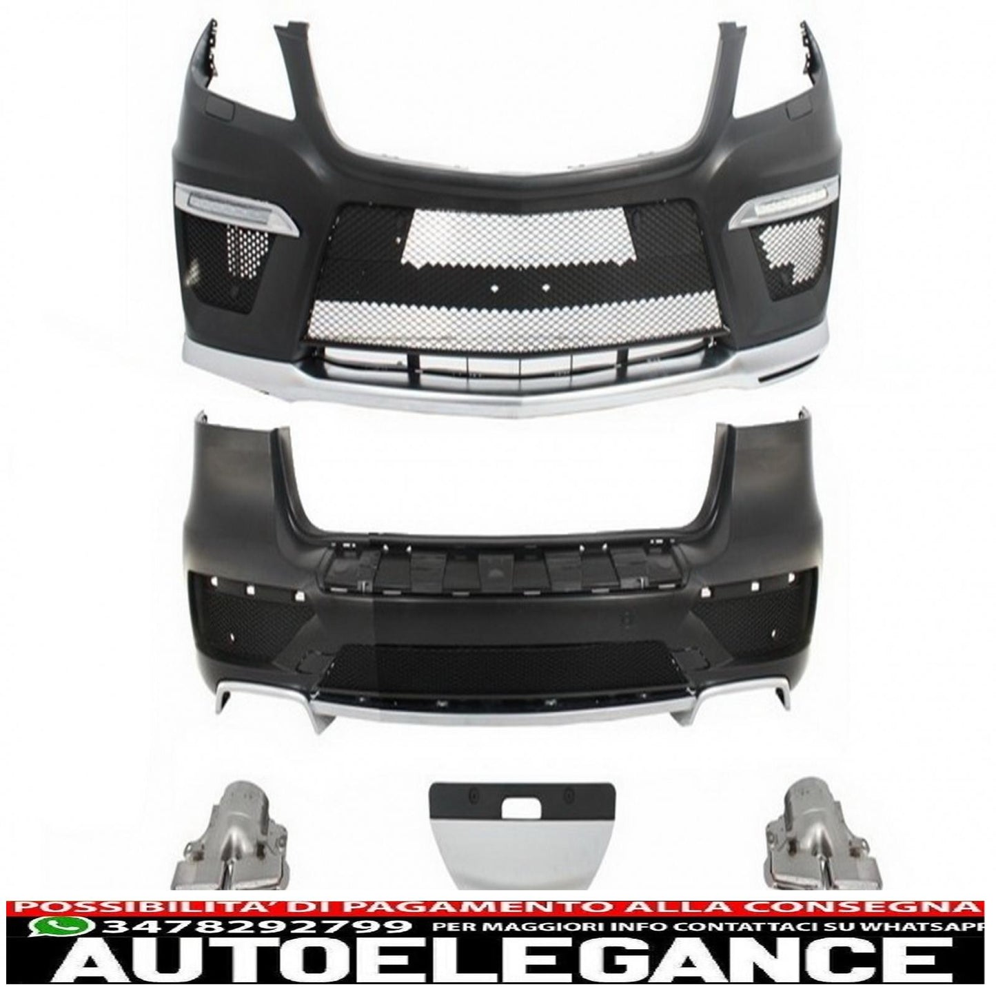 complete body kit suitable for mercedes ml class w166 (from 2012 onwards) design ml63 