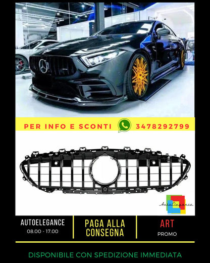✨Glossy Black Grille SUITABLE FOR Mercedes CLS Class W257 C257 18+✨