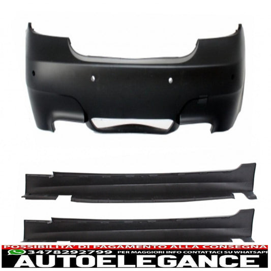 rear bumper suitable for bmw 5 series e60 lci (2007-2010) m5 design with pdc with side skirts 