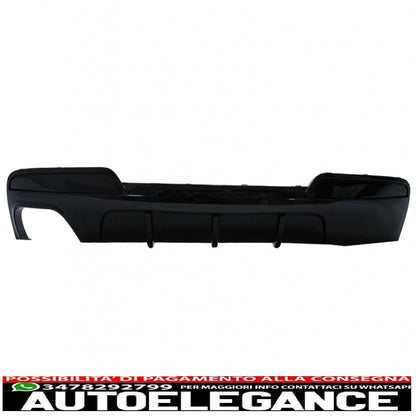 Diffusore d'aria sinistro a doppia uscita adatto per bmw serie 5 f10 f11 berlina touring (2011-2017) m-performance design nero pianoforte