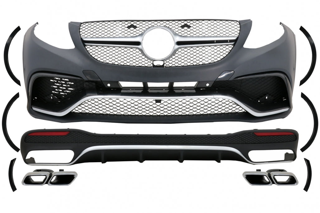 BODYKIT complete suitable for Mercedes GLE W166 SUV (2015-2018) Black Chrome