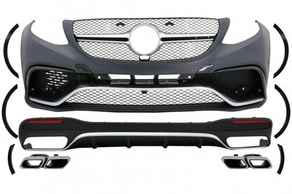 BODYKIT complete suitable for Mercedes GLE W166 SUV (2015-2018) Black Chrome