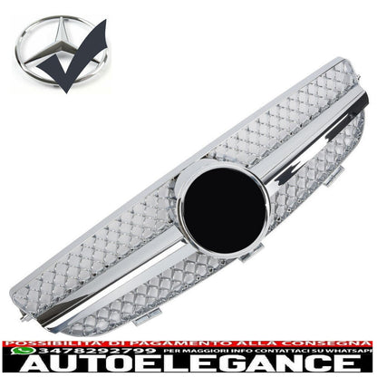 sport grill radiator grill suitable for mercedes w209 clk chrome - show original titleoriginal textgrill sport kühlergrill passt für mercedes w209 clk chrom