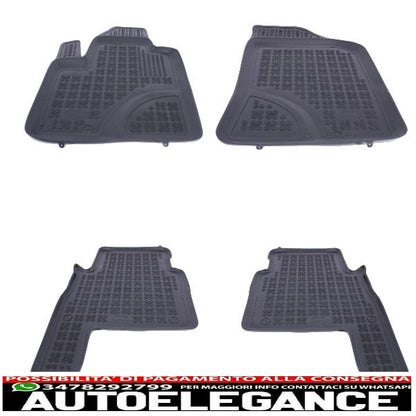 Black rubber mat suitable for Hyundai Santa Fe 2007-2012