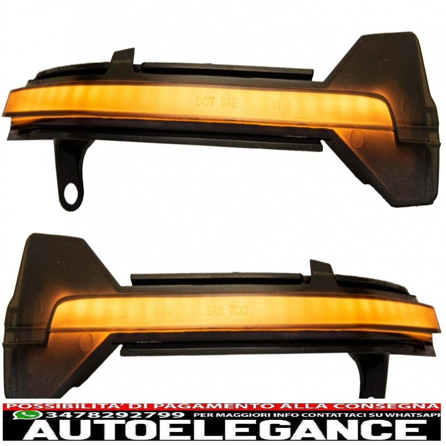 Dynamic Mirror Turn Signal Indicator Lamp Smoke LED Seq Suitable for BMW 5 F10 F11 F07 LCI (2013-2016) 6 F12 F13 F06 LCI (2014-2018) 7 F01 LCI (2012-2015)