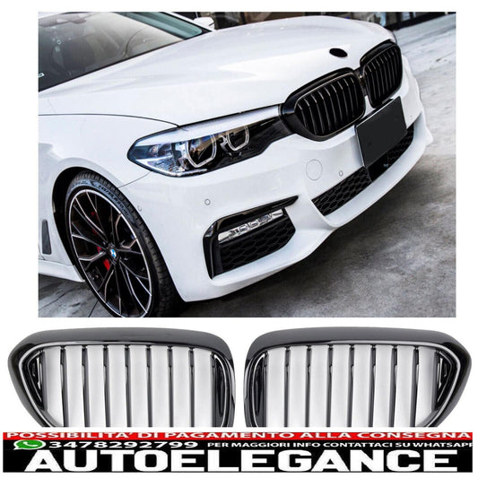 adatto per bmw serie 5 g30 g31 griglia radiatore lucida nero-mostra il titolo originaletesto originalepasst für bmw 5er g30 g31 kühlergrill glanz schwarz AUTOELEGANCERICAMBI