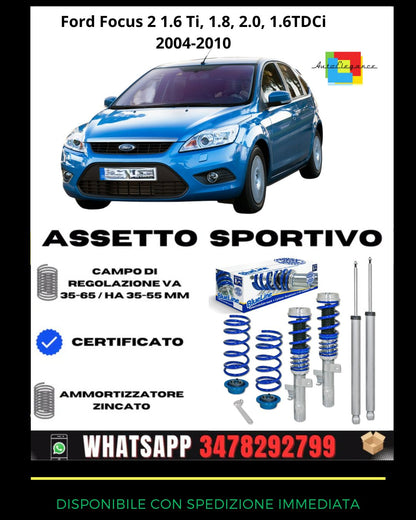 🔥Assetto sportivo PER Ford Focus 2 1.6 Ti, 1.8, 2.0, 1.6TDCi 2004-2010🔥