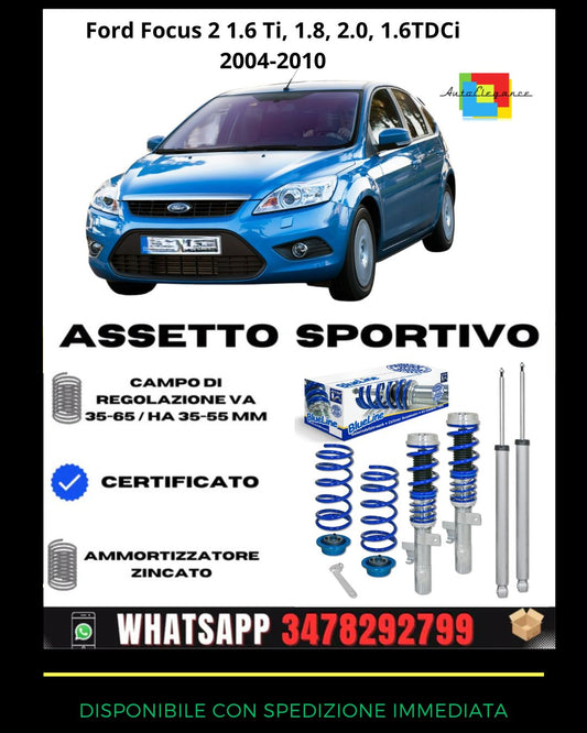🔥Assetto sportivo PER Ford Focus 2 1.6 Ti, 1.8, 2.0, 1.6TDCi 2004-2010🔥