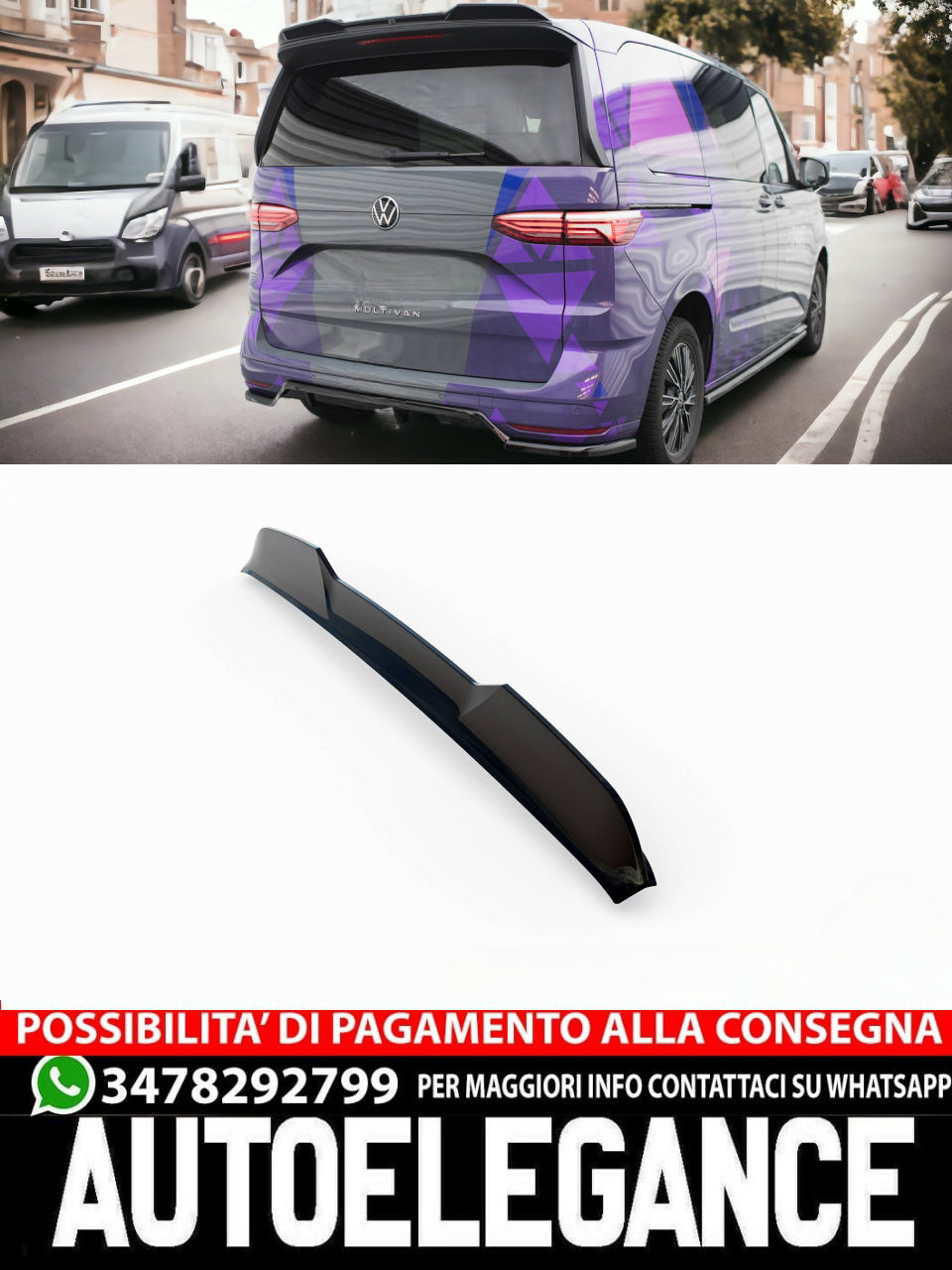TAPPO SPOILER 3D VOLKSWAGEN MULTIVAN T7