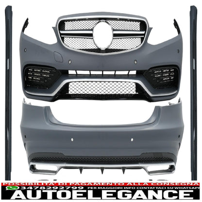 complete exterior body kit suitable for mercedes e-class w212 restyling (2013-2016) e63 design