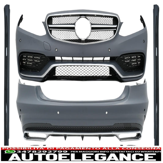 complete exterior body kit suitable for mercedes e-class w212 restyling (2013-2016) e63 design