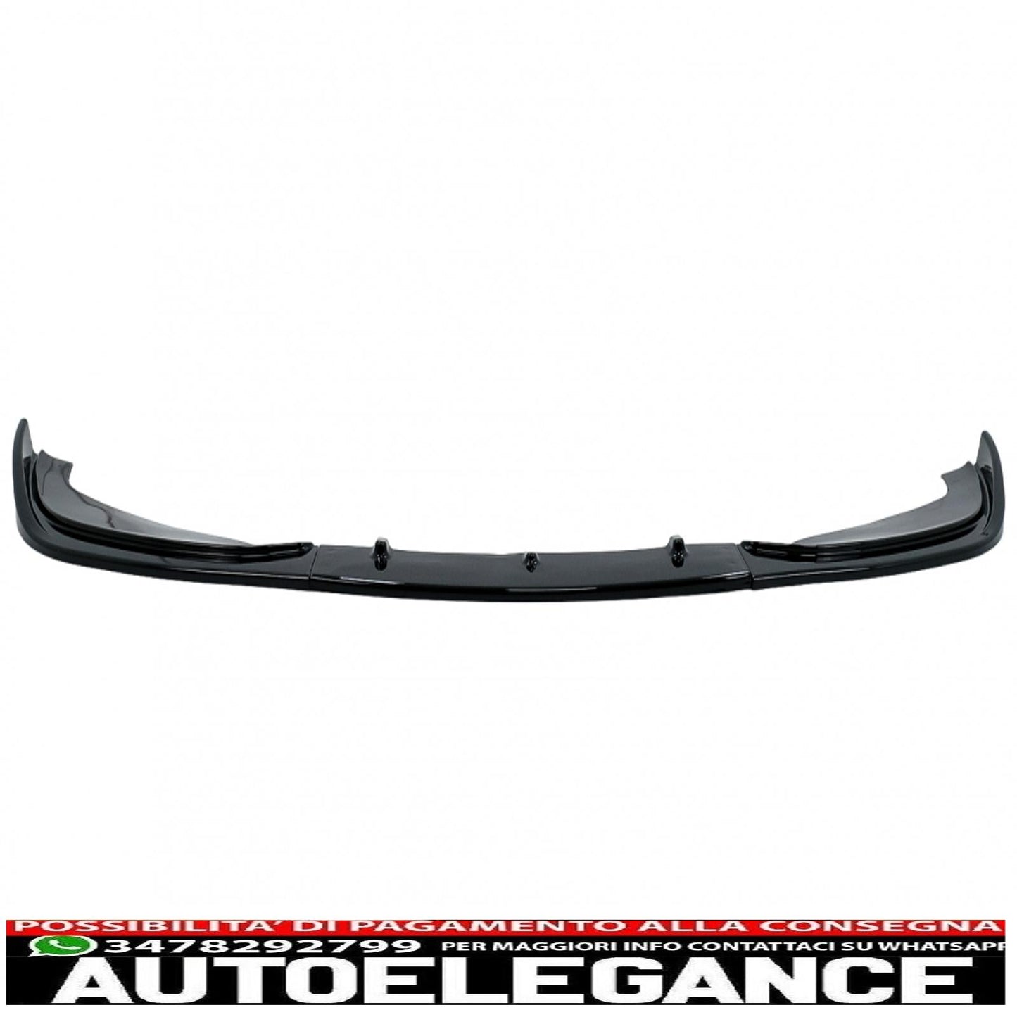 Front bumper additional spoiler suitable for BMW 3 series e46 m3 sedan touring (1998-2004) piano black