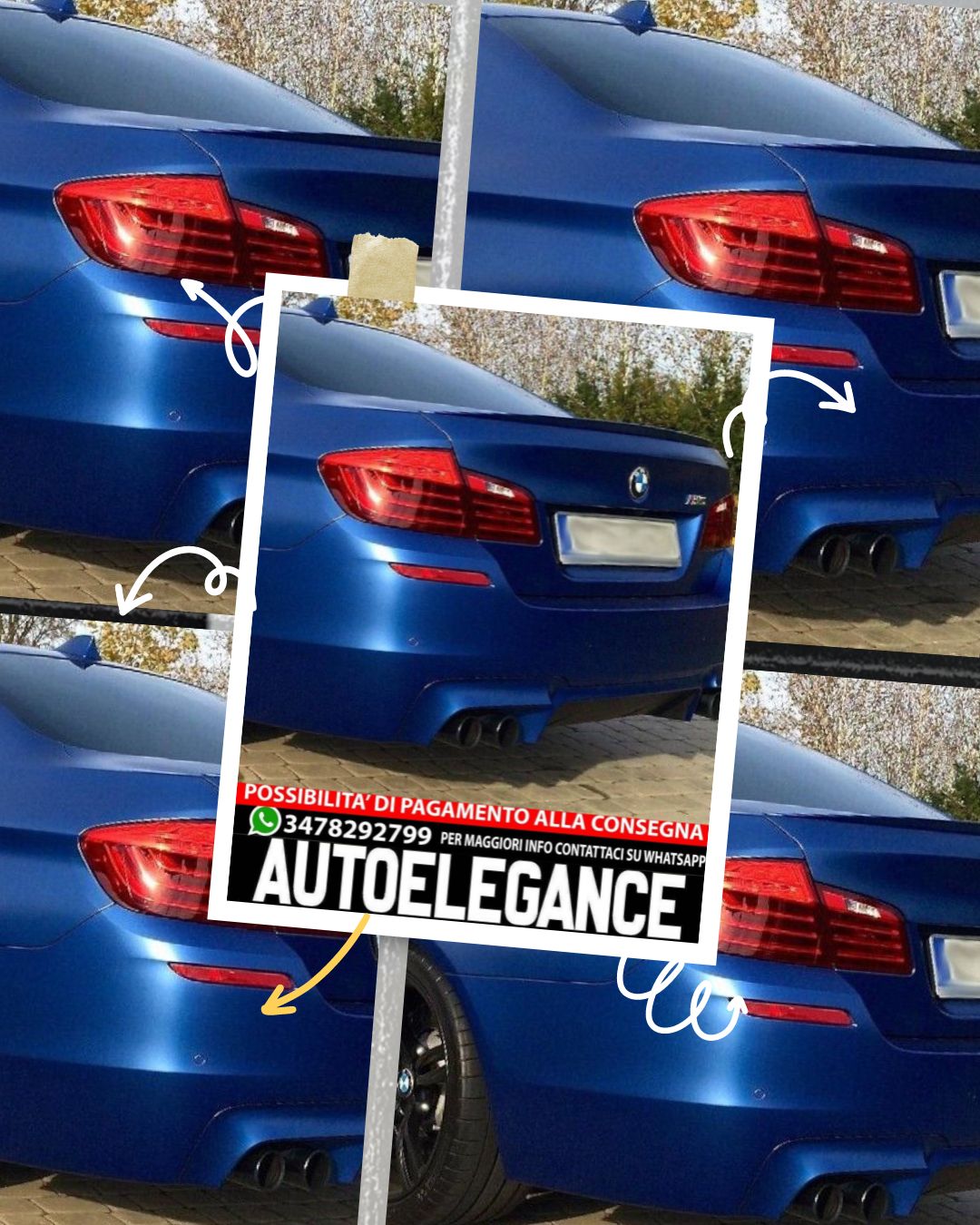 SPOILER suitable for BMW 5 F10 2010-2017