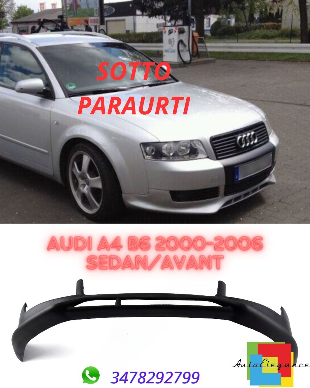 ✨UNDER BUMPER suitable for Audi A4 B6 2000-2006 Sedan/Avant ✨ 