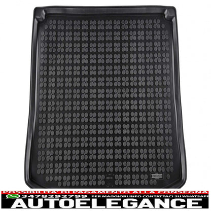 Black rubber boot mat suitable for Ford Edge ii (2016-up)