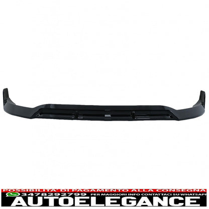 Front bumper lip suitable for mercedes c class w205 sedan s205 t-modell a205 cabriolet c205 coupe (2014-2019) sport line piano black