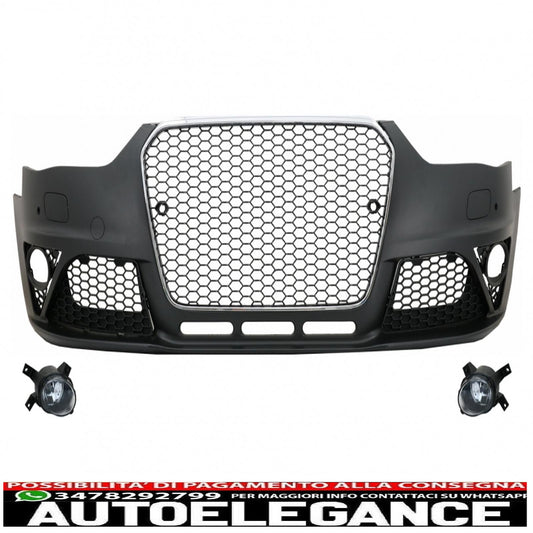 paraurti anteriore adatto per audi a4 b8 facelift (2012-2015) design rs4