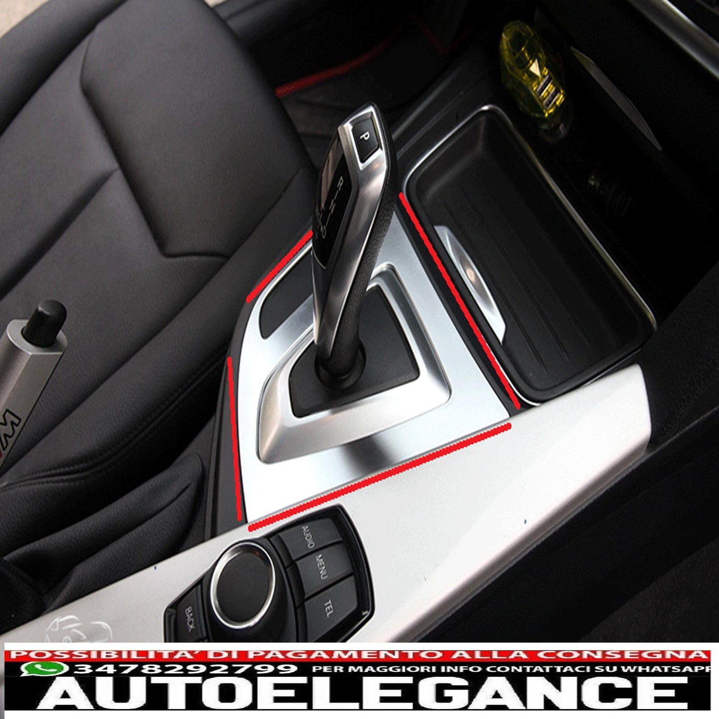 chrome frame gear shift panel for bmw 3 series f30 and f31 - show original titleoriginal textschaltkulisse chromrahmen blende für bmw 3er f30 und f31