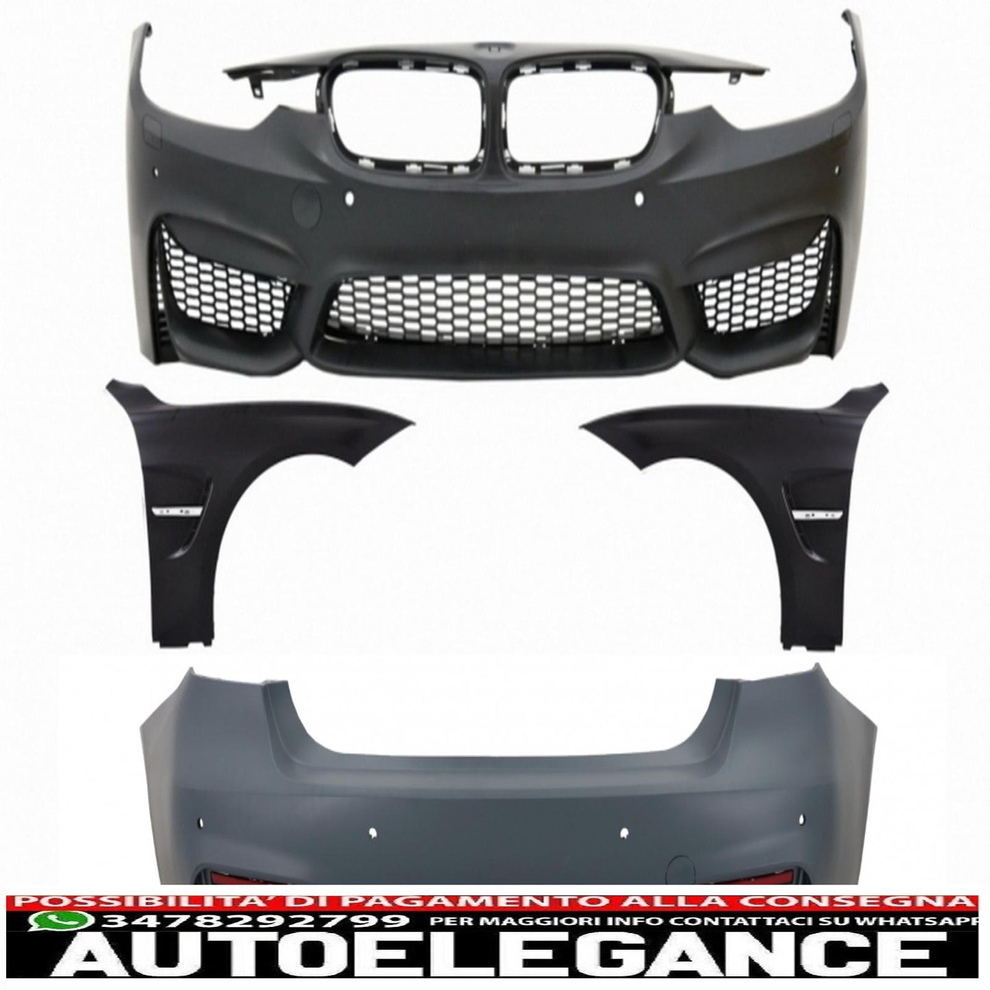 body kit suitable for bmw 3 series f30 (2011-2015) f30 lci (2016+) front fenders m3 sport design