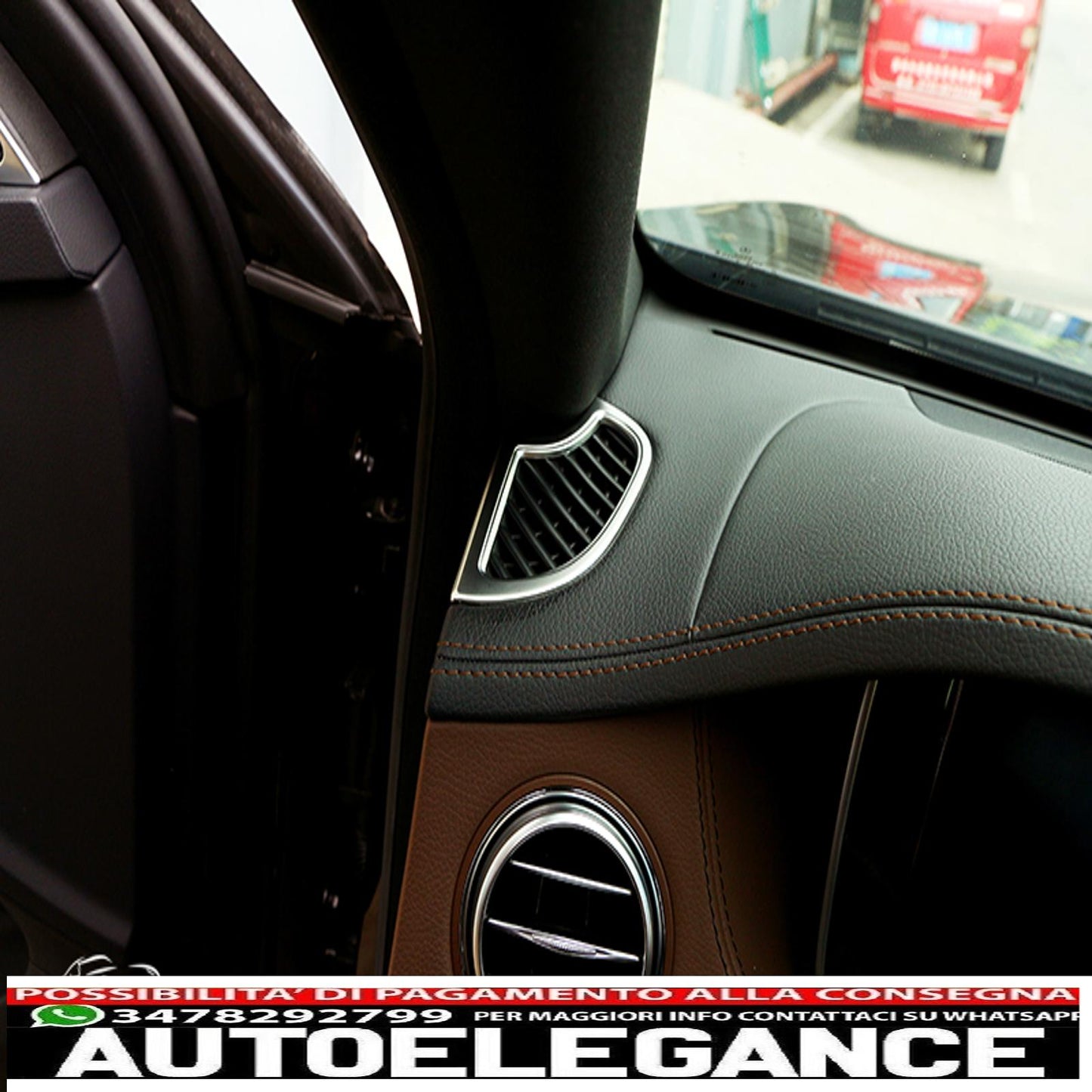 chrome faucet nozzles ventilation ventilation dashboard for mercedes w222 s-class show original titleoriginal textchrom blende lüftdüsen lüftung armaturenbrett für mercedes w222 s-klasse