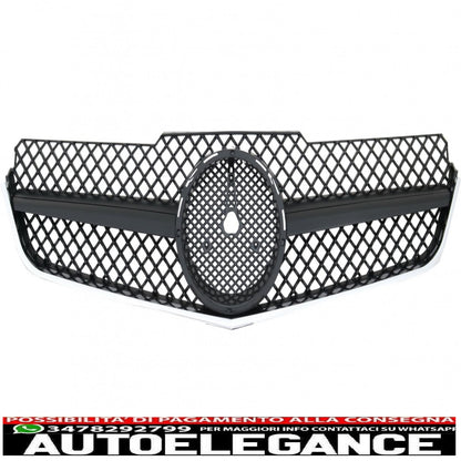 griglia anteriore adatta per mercedes classe e c207 w207 a207 (2009-2012) coupe cabrio sl-look nera